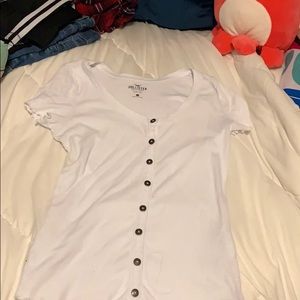 Hollister T-shirt with buttons down the middle